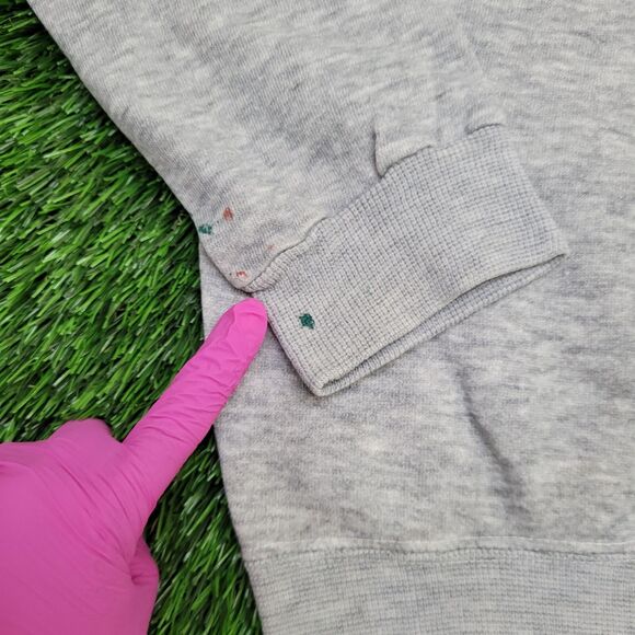 Vintage 1985 Penguin Sweatshirt Womens Medium 19x21 Gray - Picture 4 of 13